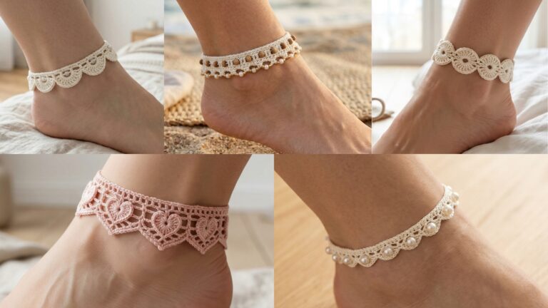 5 Crochet Anklet Patterns Perfect for Summer Days & Beach Walks