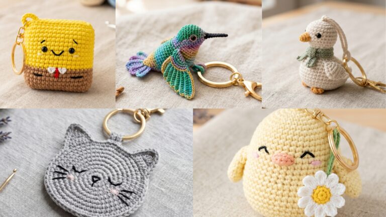 5 Crochet Keychain Patterns That Sell Well at Craft Fairs & Online