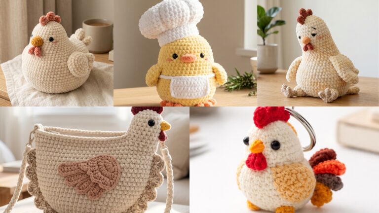5 Crochet Chicken Project Patterns Perfect for Gifts & Markets