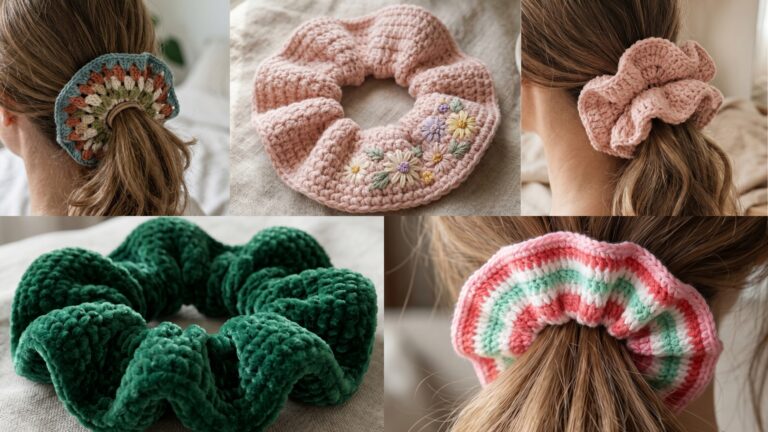 5 Soft Crochet Scrunchie Patterns Perfect for All Hair Types