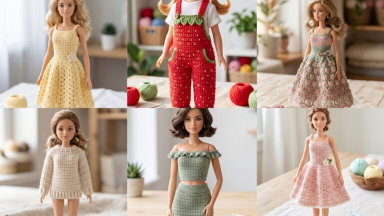 6 Modern Crochet Doll Clothes Patterns for Stylish Handmade Dolls