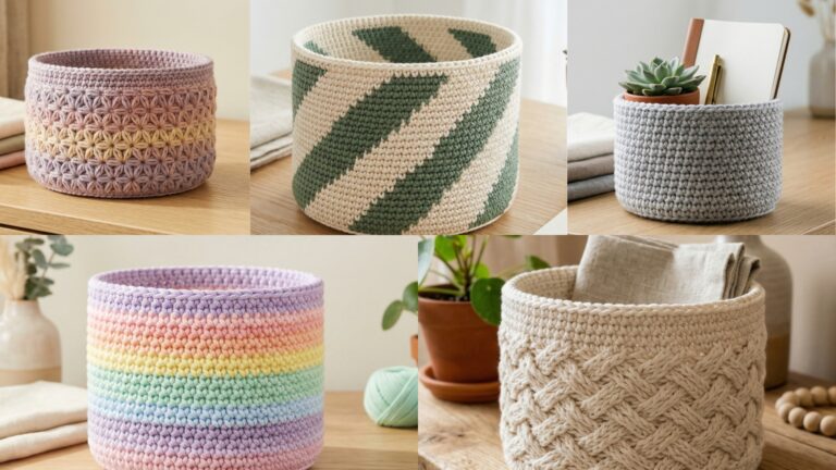 5 Easy Crochet Mini Basket Patterns Beginners Can Make