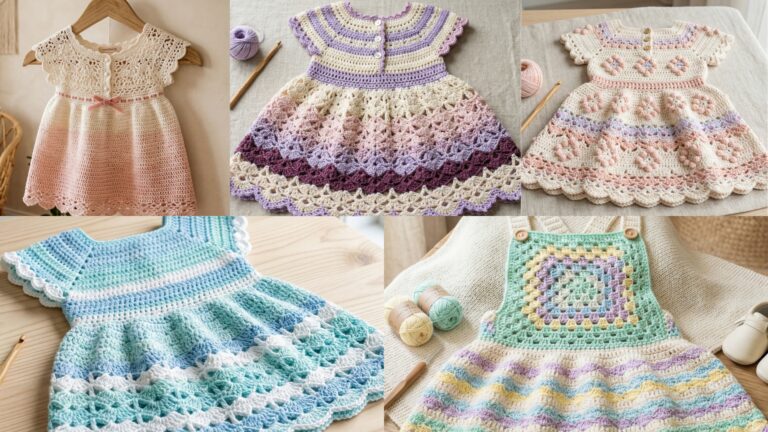 5 Cute Crochet Baby Dress Patterns for Newborns & Toddlers