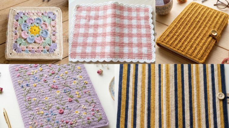 5 Easy Crochet Book Cover Patterns Beginners Can Make