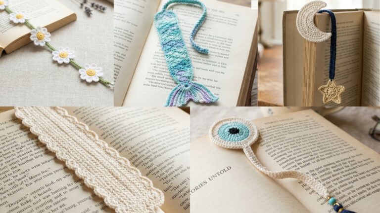5 Handmade Crochet Bookmark Patterns Perfect for Gifts & Fairs