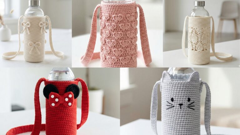 5 Cute Crochet Bottle Holder Patterns for Gifts & Fairs
