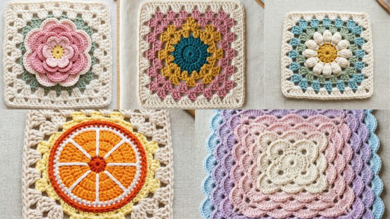 5 Must-Try Crochet Granny Square Patterns for Blankets, Bags & More