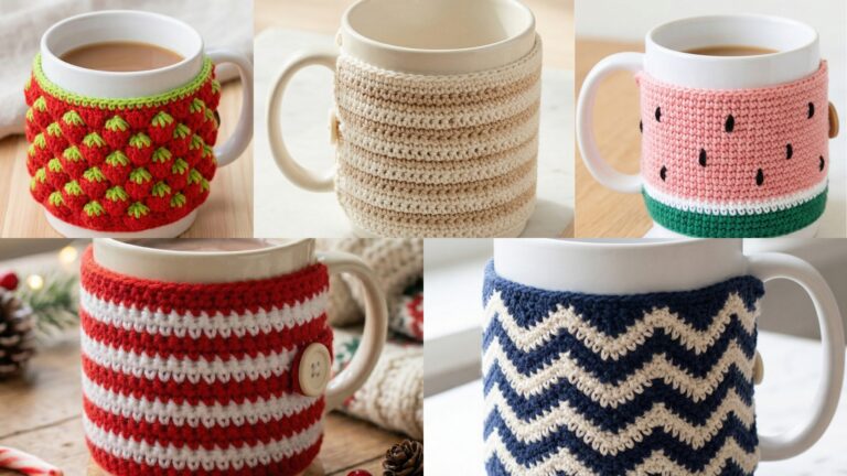 5 Quick Crochet Mug Cozy Patterns You Can Finish in One Sitting