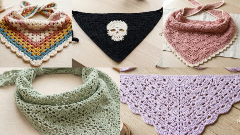 5 Easy Crochet Bandana Patterns Beginners Will Love