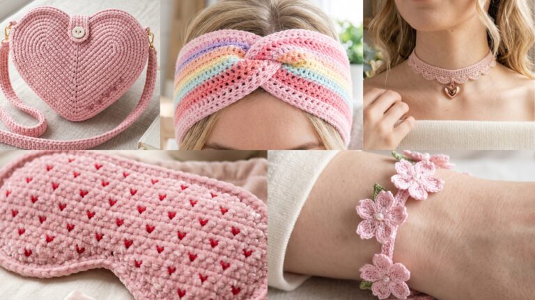 5 Must-Try Crochet Pink Accessories Patterns for Gifts & Aesthetic Style