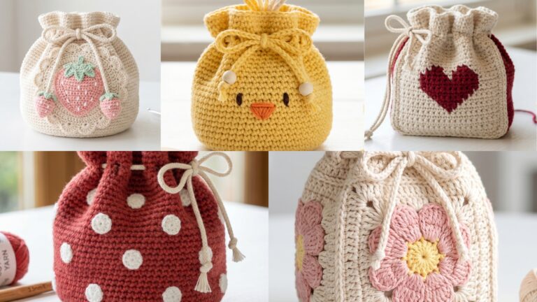 5 Cute Crochet Pouch Patterns for Everyday Storage