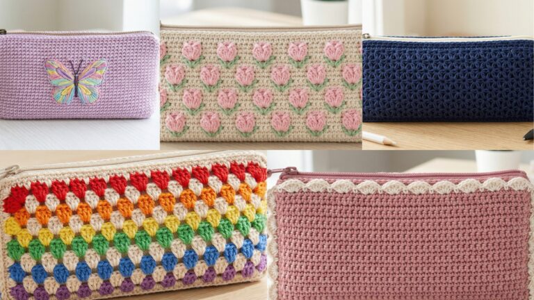 5 Trendy Crochet Pencil Case Patterns for Back to School