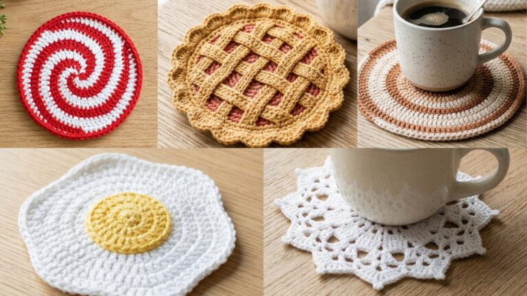 5 Small Crochet Coaster Patterns That Make a Big Style Impact