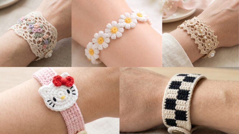 5 Cute Crochet Bracelet Patterns for Handmade Jewelry Lovers