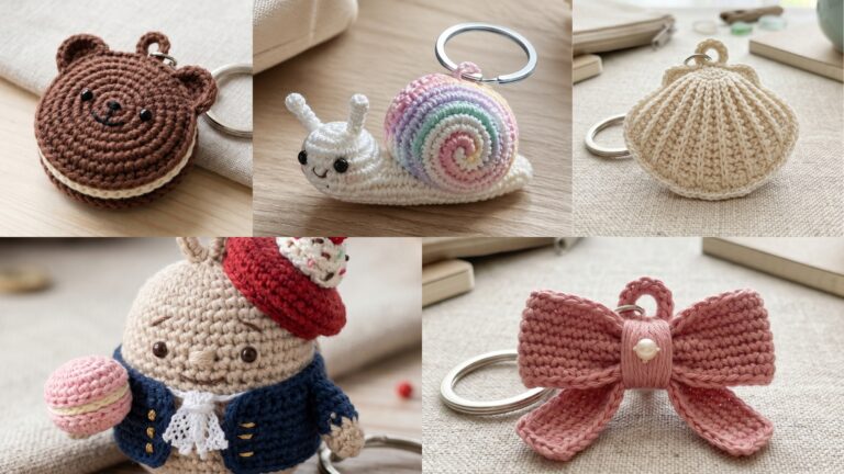 5 Fun Crochet Mini Amigurumi Keychain Patterns to Sell or Gift