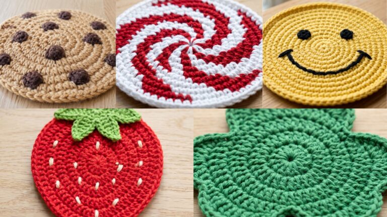 5 Cute Crochet Coaster Patterns for Coffee, Tea, and Everyday Use