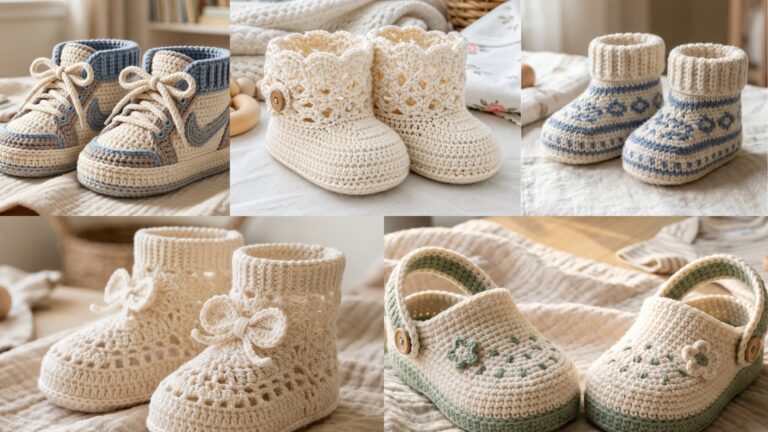 5 Modern Crochet Baby Booties Patterns for Stylish Handmade Babies