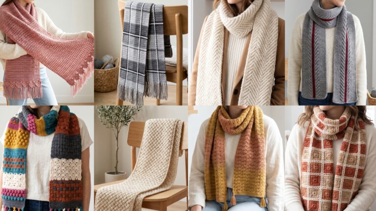 8 Beautiful Crochet Scarf Patterns You Can Make at Home