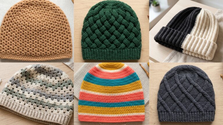 6 Stylish Crochet Beanie Patterns for Fall and Winter