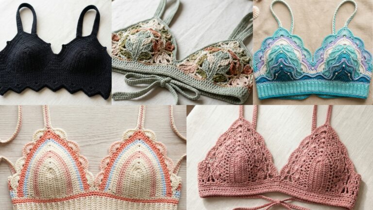 5 Stylish Crochet Bralette Top Patterns for Festivals & Beach Days