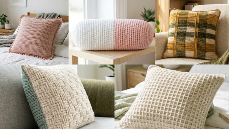 5 Stylish Crochet Pillow Patterns to Refresh Your Space